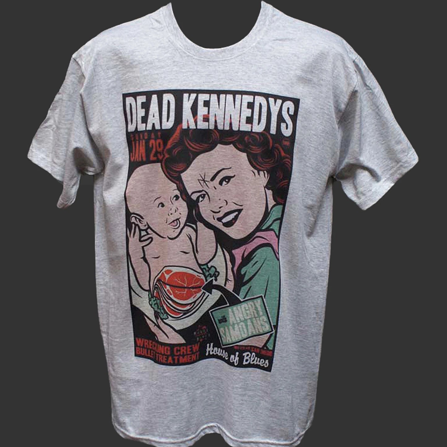 DEAD KENNEDYS PUNK ROCK HARDCORE METAL T-SHIRT grey unisex S-3XL