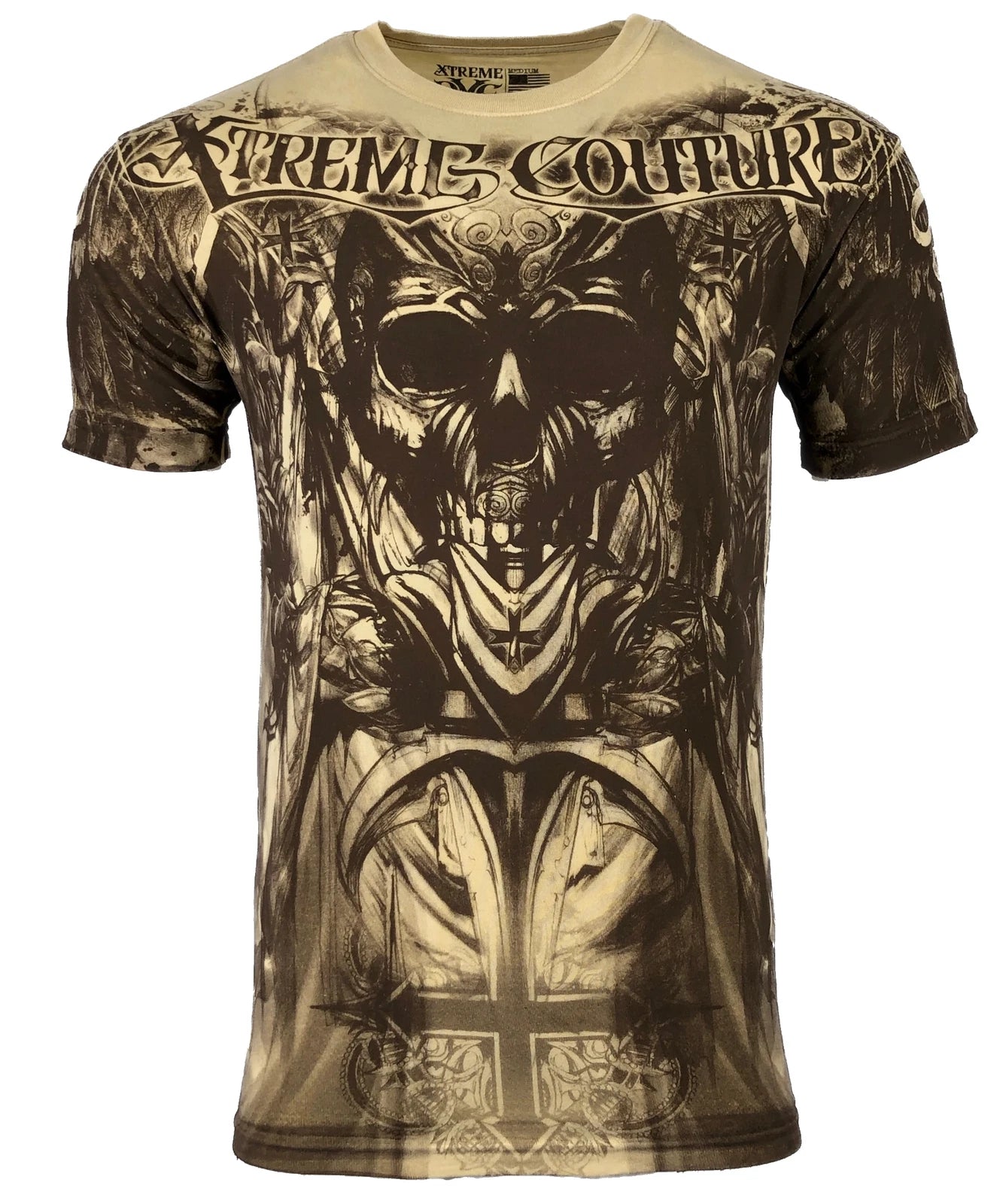 Xtreme Couture Affliction Men's T-Shirt FATAL INVASION Tattoo Biker S-5XL