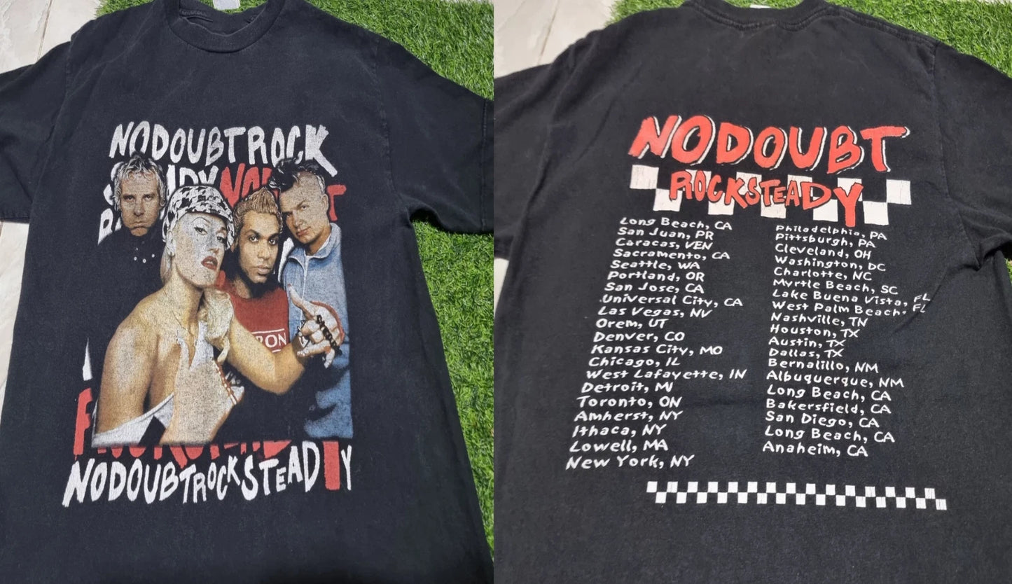 VTG No Doubt 2002 Rock Steady Tour Black T Shirt