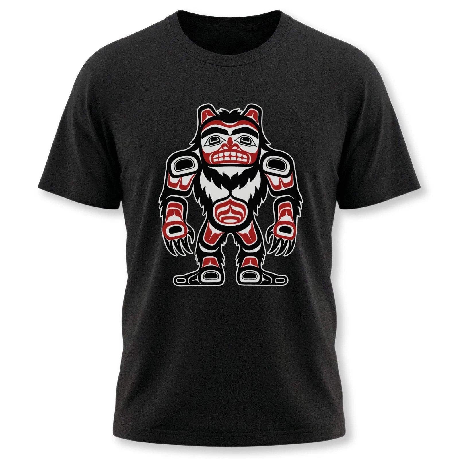 Bigfoot Sasquatch T-Shirt | Northwest Coast Indigenous Art Graphic Tee