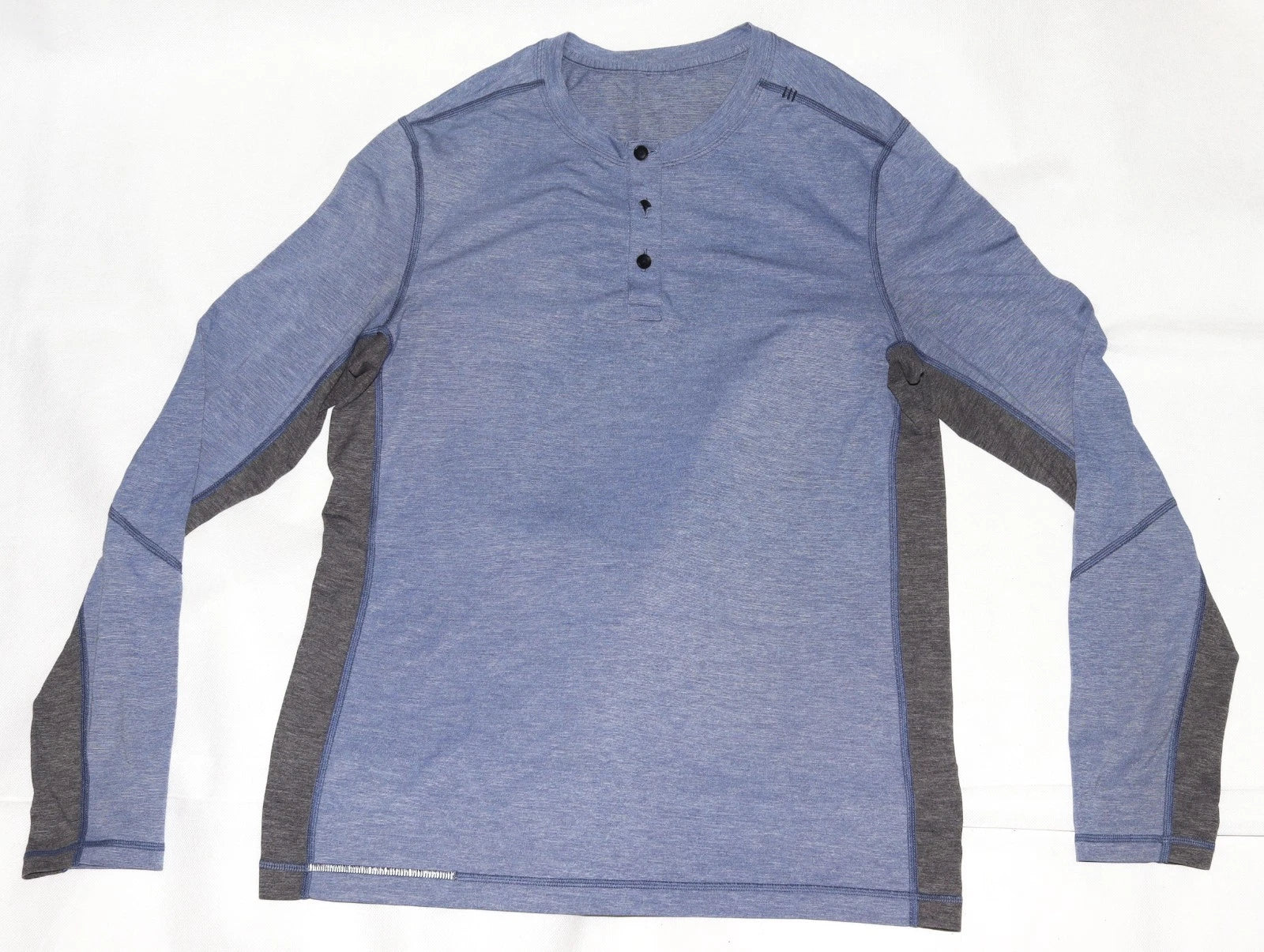 Lululemon Men's Performance Long Sleeve Active Henley Shirt Size Large