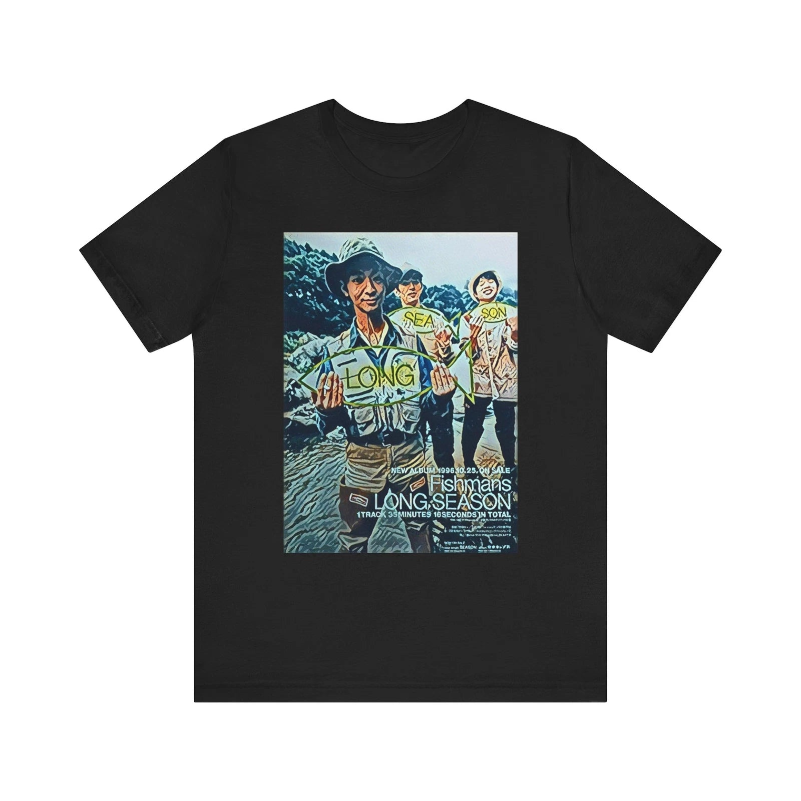Fishmans Long Season Graphic Print Art Crew Unisex Jersey Short Sleeve Tee Shirt