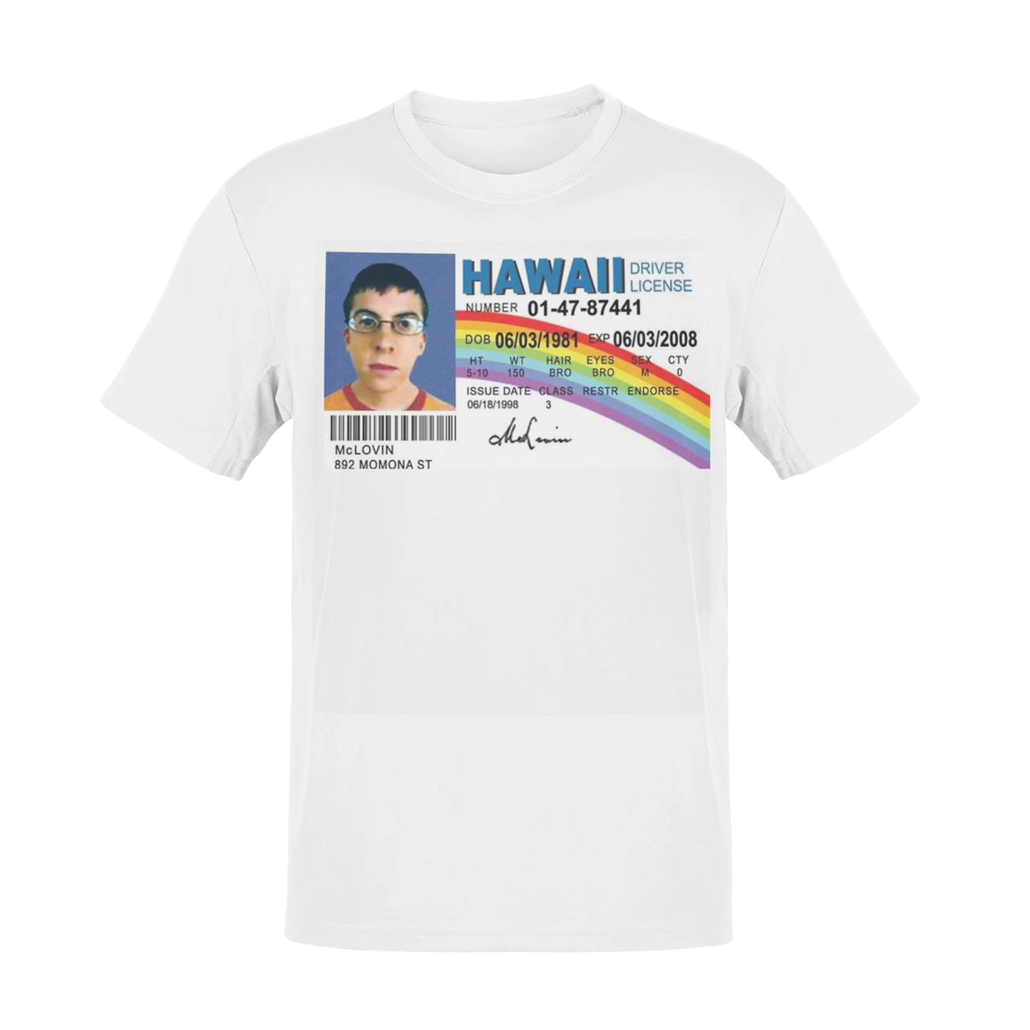 MCLOVIN SUPERBAD FAN ART Christmas Movies Fan Art Movie Film Funny T Shirt