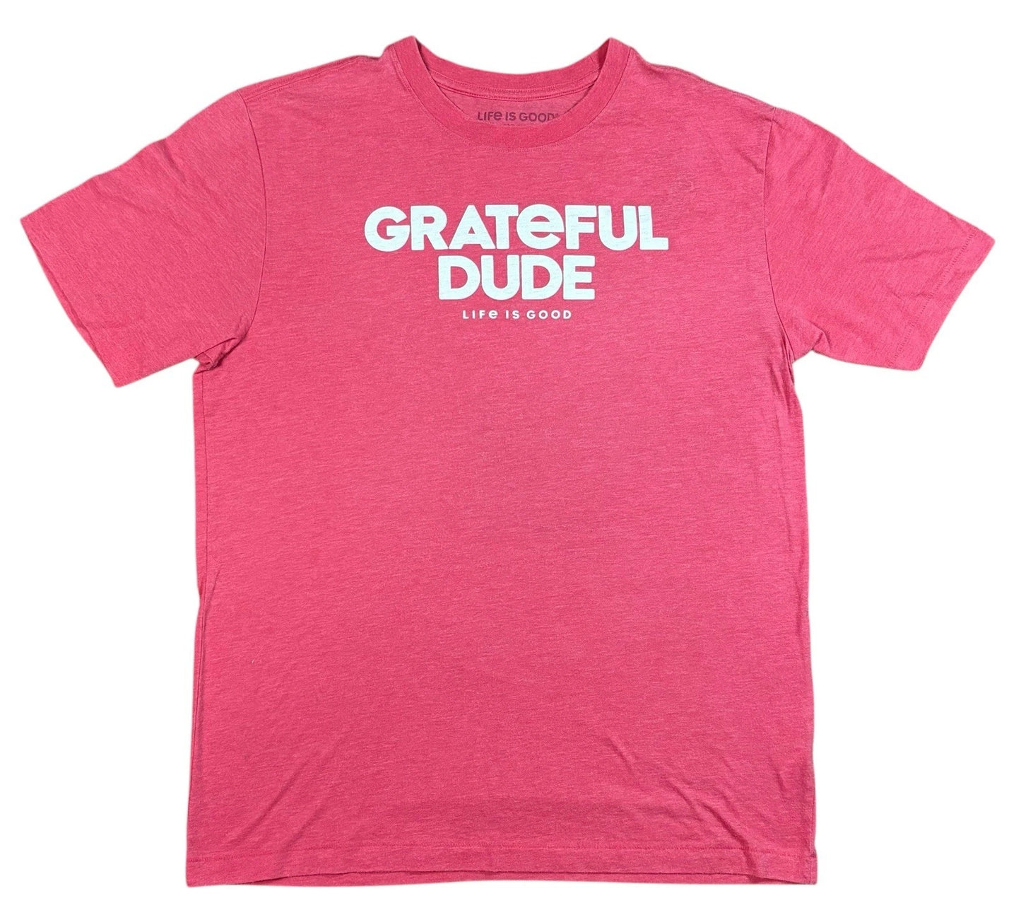 Life Is Good ‘Grateful Dude’ Red Short Sleeve Mens Size Medium Tee Shirt