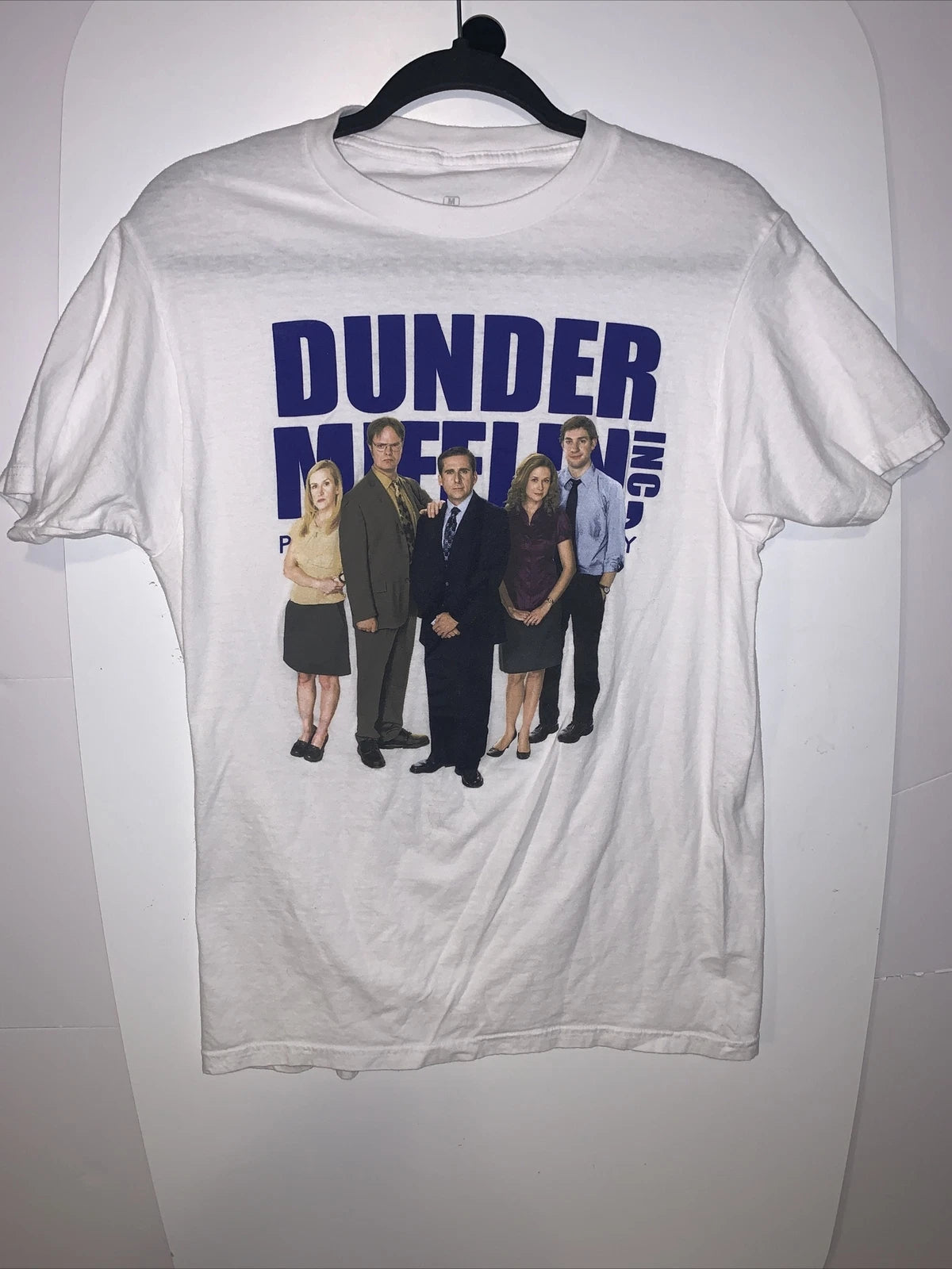 The Office Dunder Mifflin Paper Company White  T-Shirt M #90.