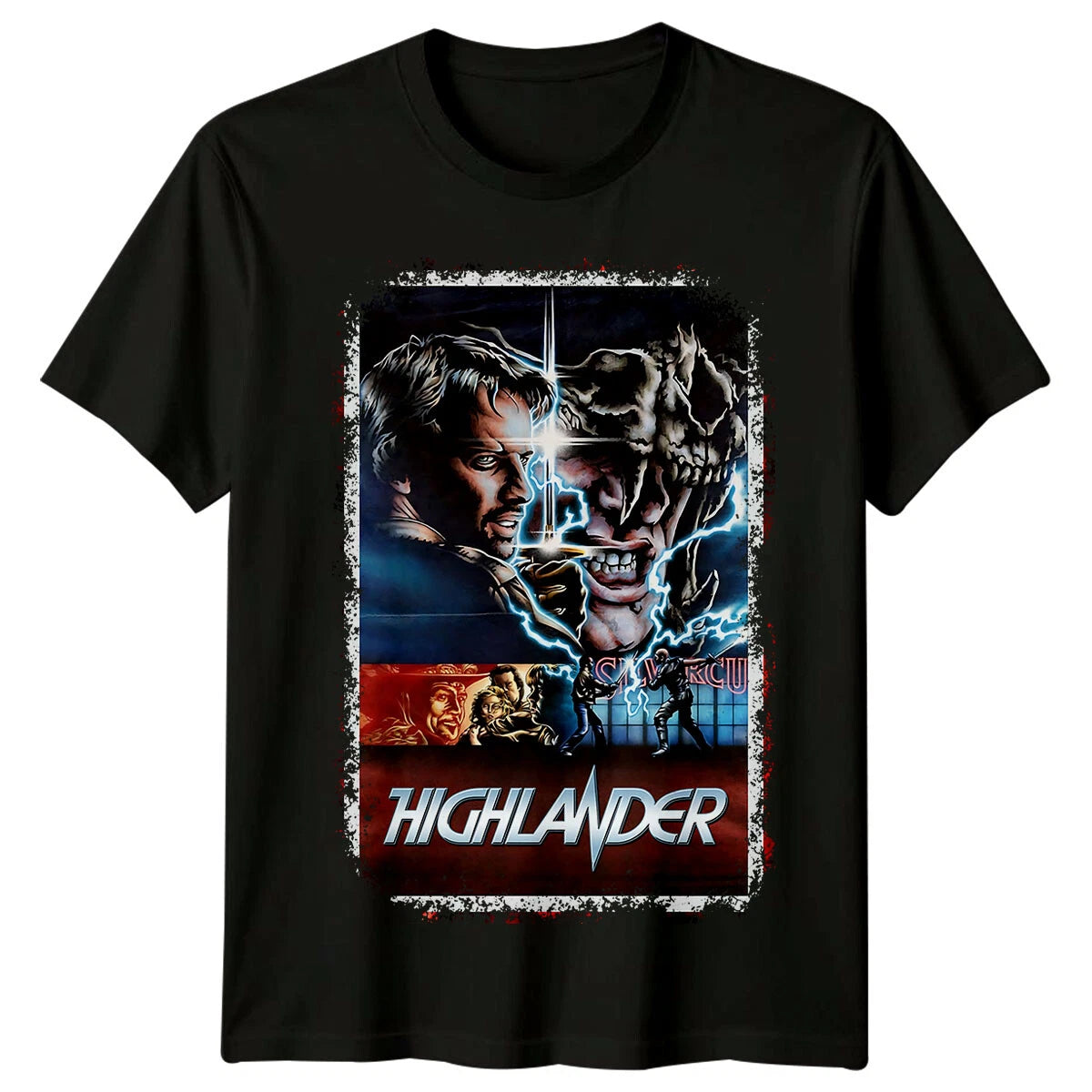 Highlander (1986) Movie Poster Inspired T-Shirt Retro Tee Unisex