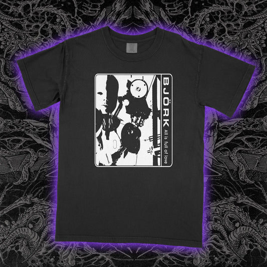 Björk All Is Full of Love T-Shirt Vintage Music Video Graphic Tee Unisex Soft