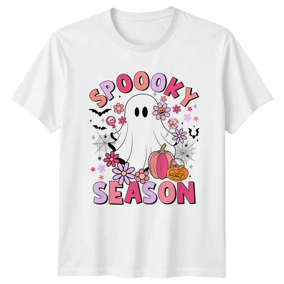 Spoooky Season Womens T-Shirt Pastel Goth Halloween Gift For Her