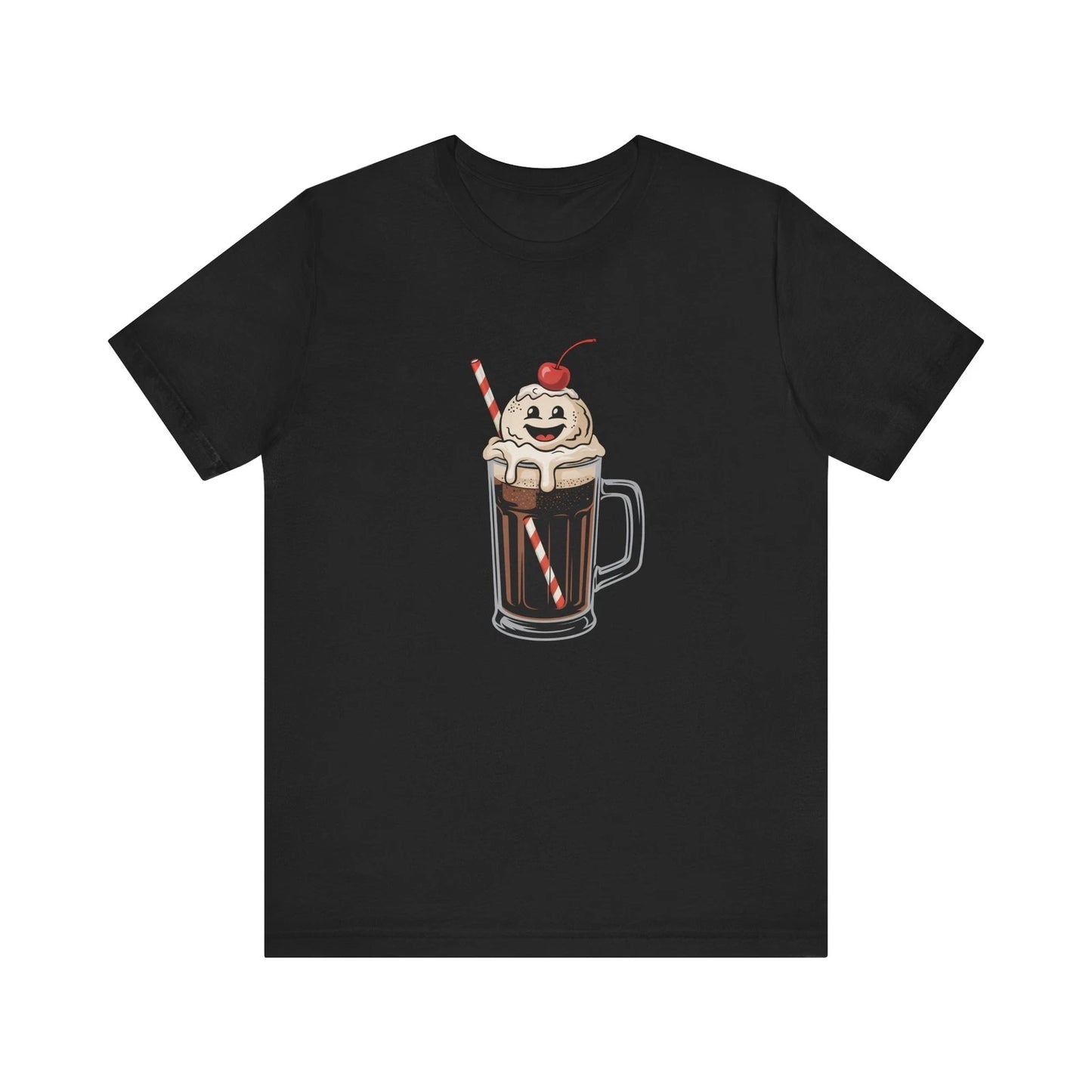Root Beer Float Character Tee Cute Aesthetic Unisex Shirt Soft Drink Lover Gift