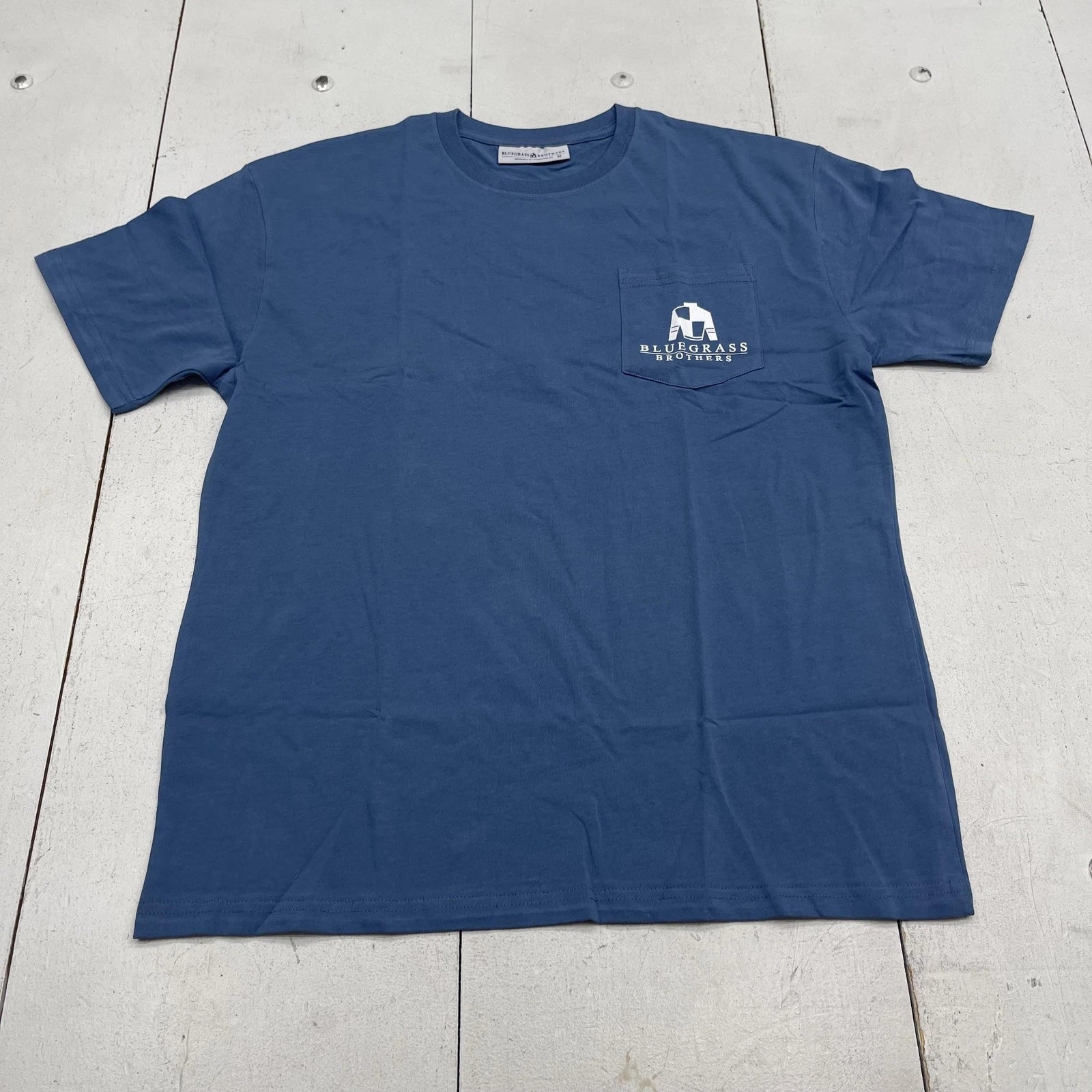 Bluegrass Brothers Shirt Mens Medium Blue Kentucky Derby Horse Graphic Tee