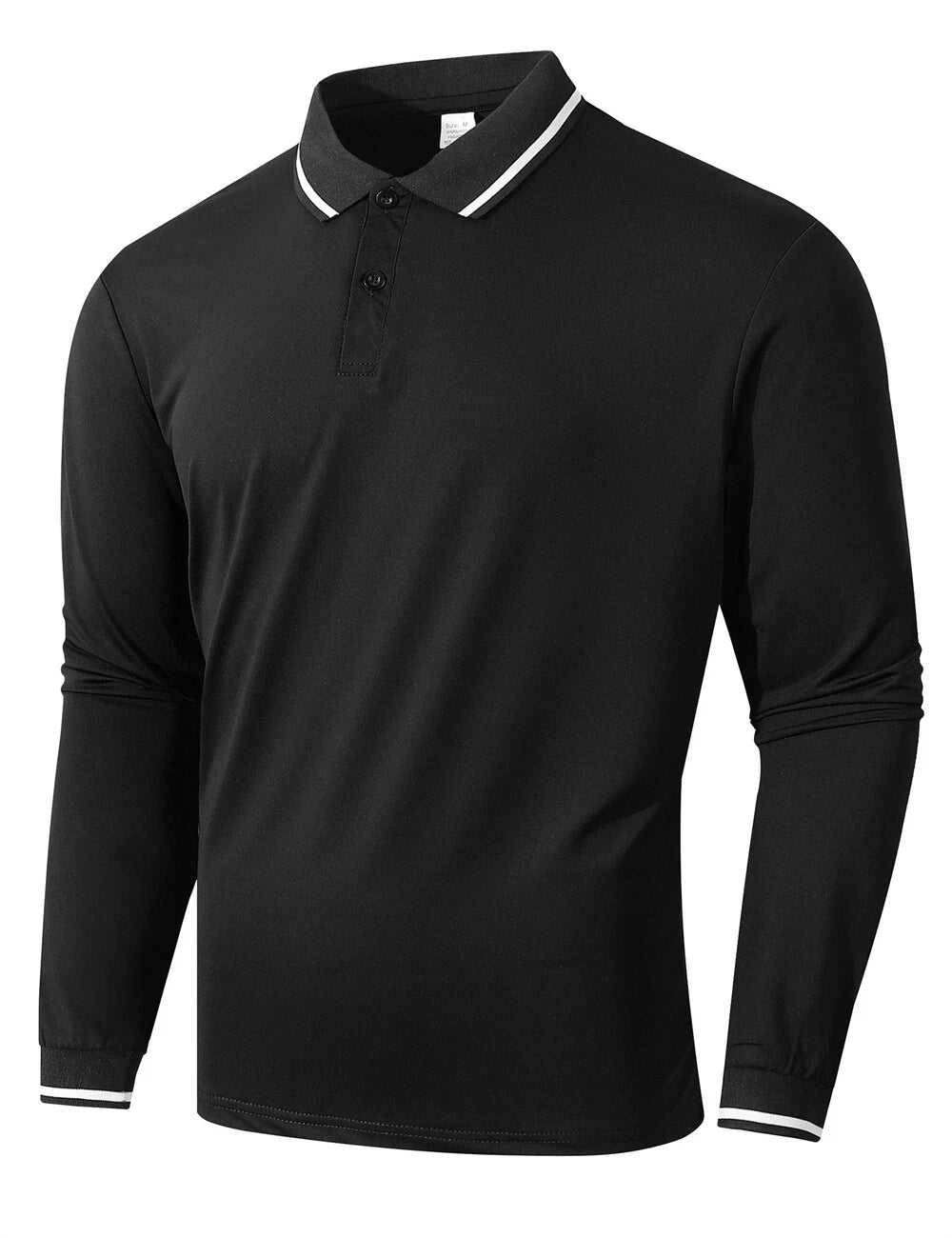 Men's Long Sleeve Slim Fit Polo Shirts Casual Athletic Shirt Sweatshirt