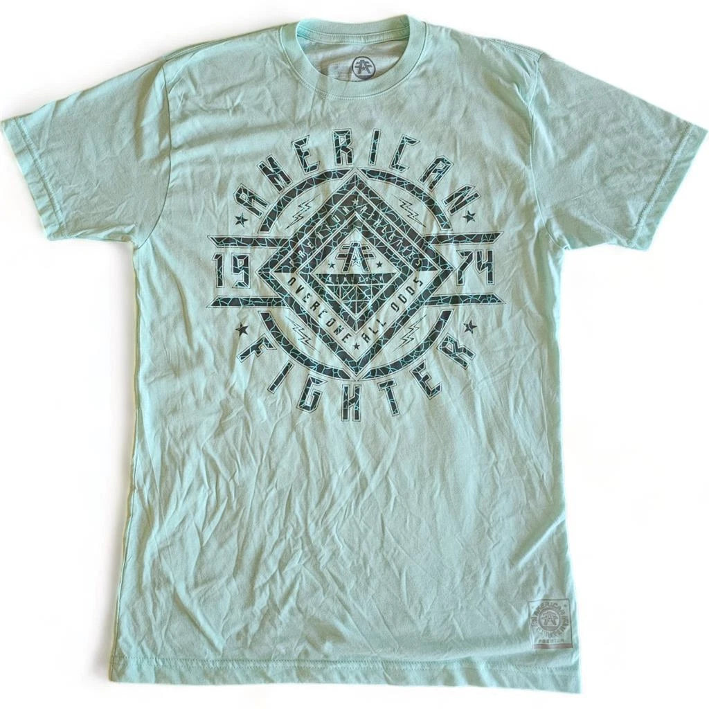 New Men's American Fighter Rainsville Premium Athletic MMA Mint T-Shirt XS-4XL