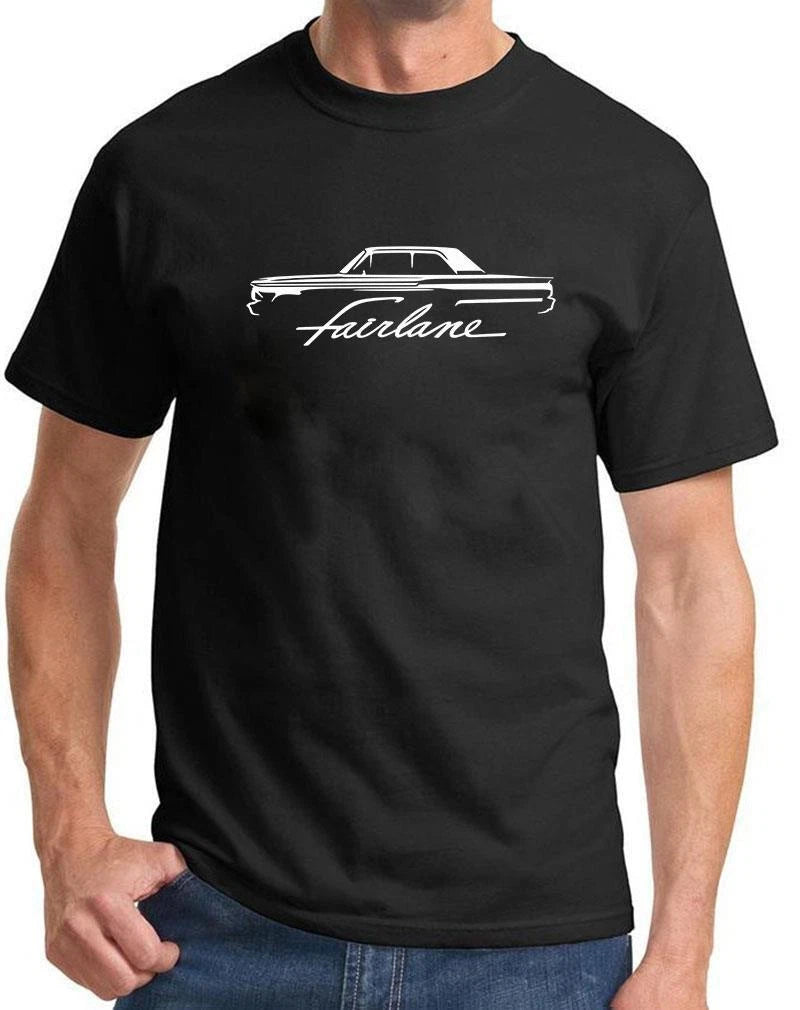 1962 1963 Ford Fairlane Hardtop Outline Design Tshirt NEW COLORS