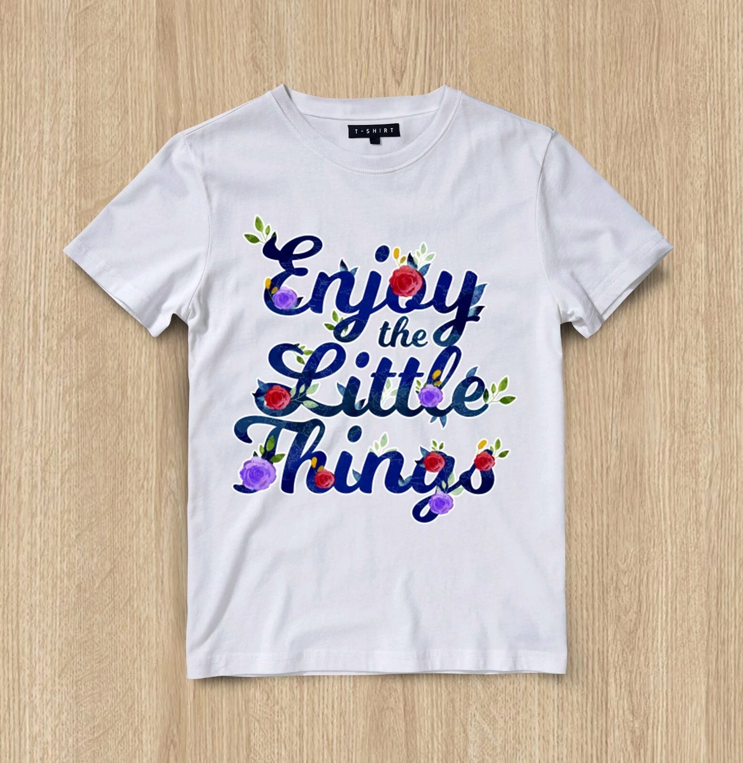 Custom Simple Joys Graphic T-shirt Design Unisex Jersey Short Sleeve Tee