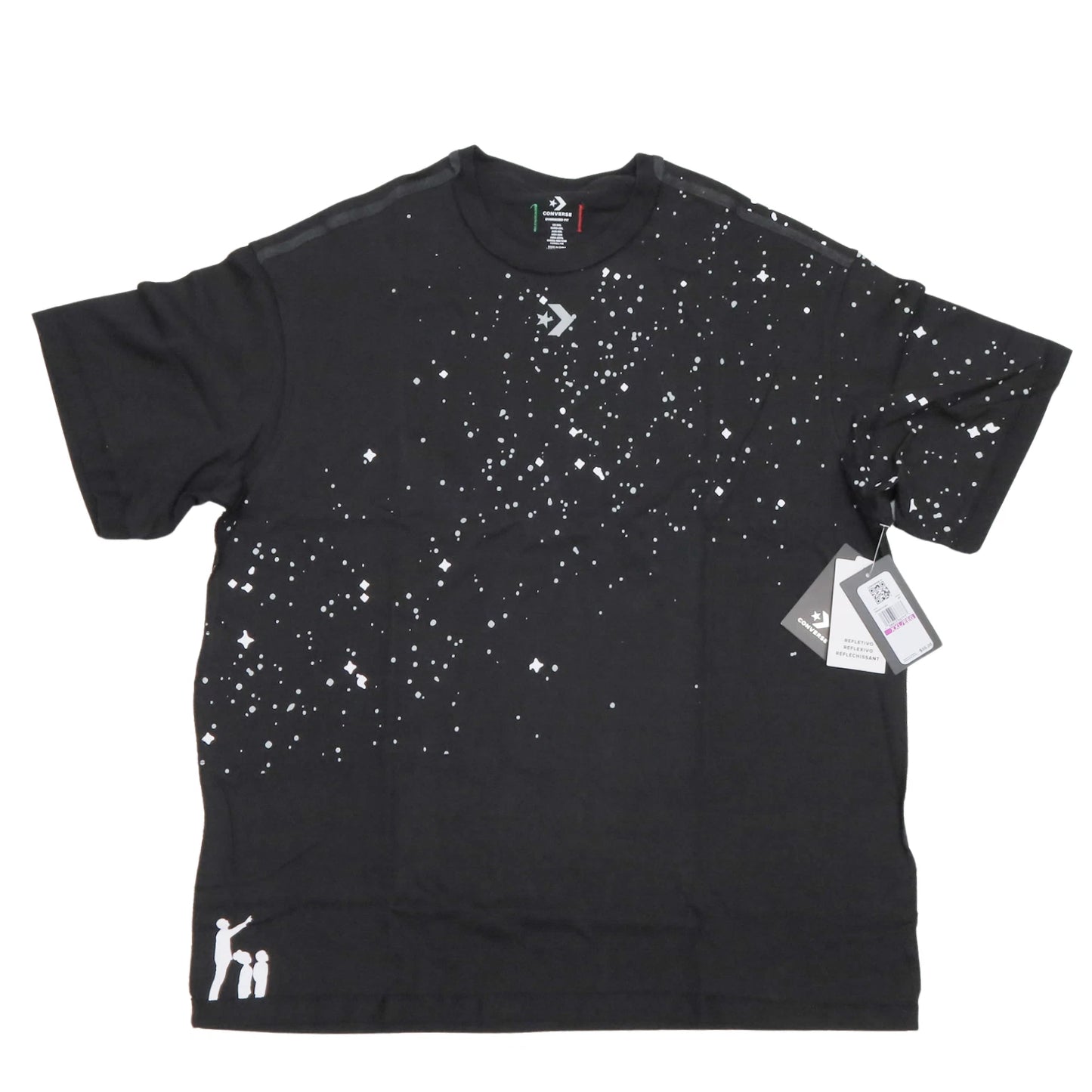 Converse Live Free Barriers Court Ready Crossover Galaxy Graphic T-Shirt XXL