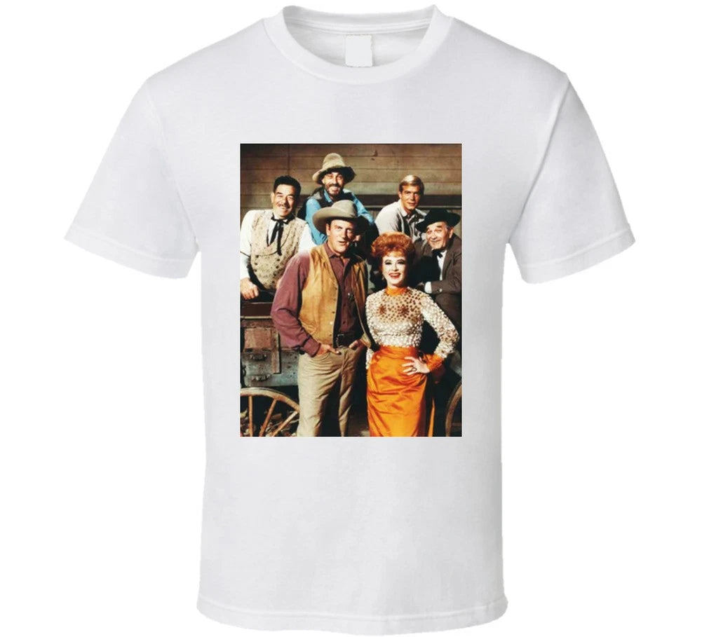 Gunsmoke Cast Retro Tv Show T Shirt