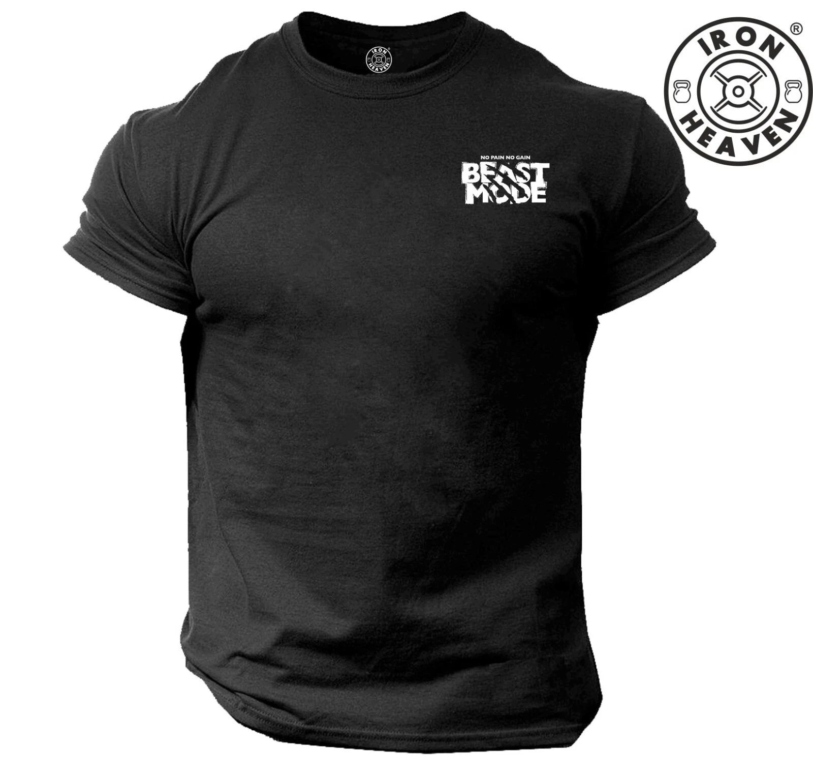Beast Mode T Shirt Small Gym Clothing Bodybuilding Training Workout MMA Men Top