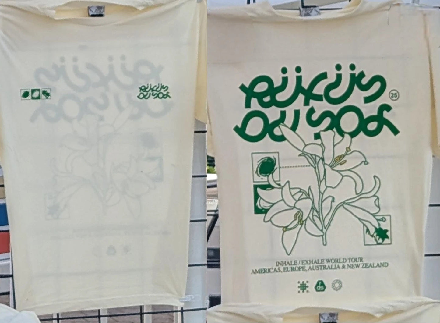 New Rufus Du Sol 2025 Inhale/Exhale World Tour ’25 T-shirt Allsize
