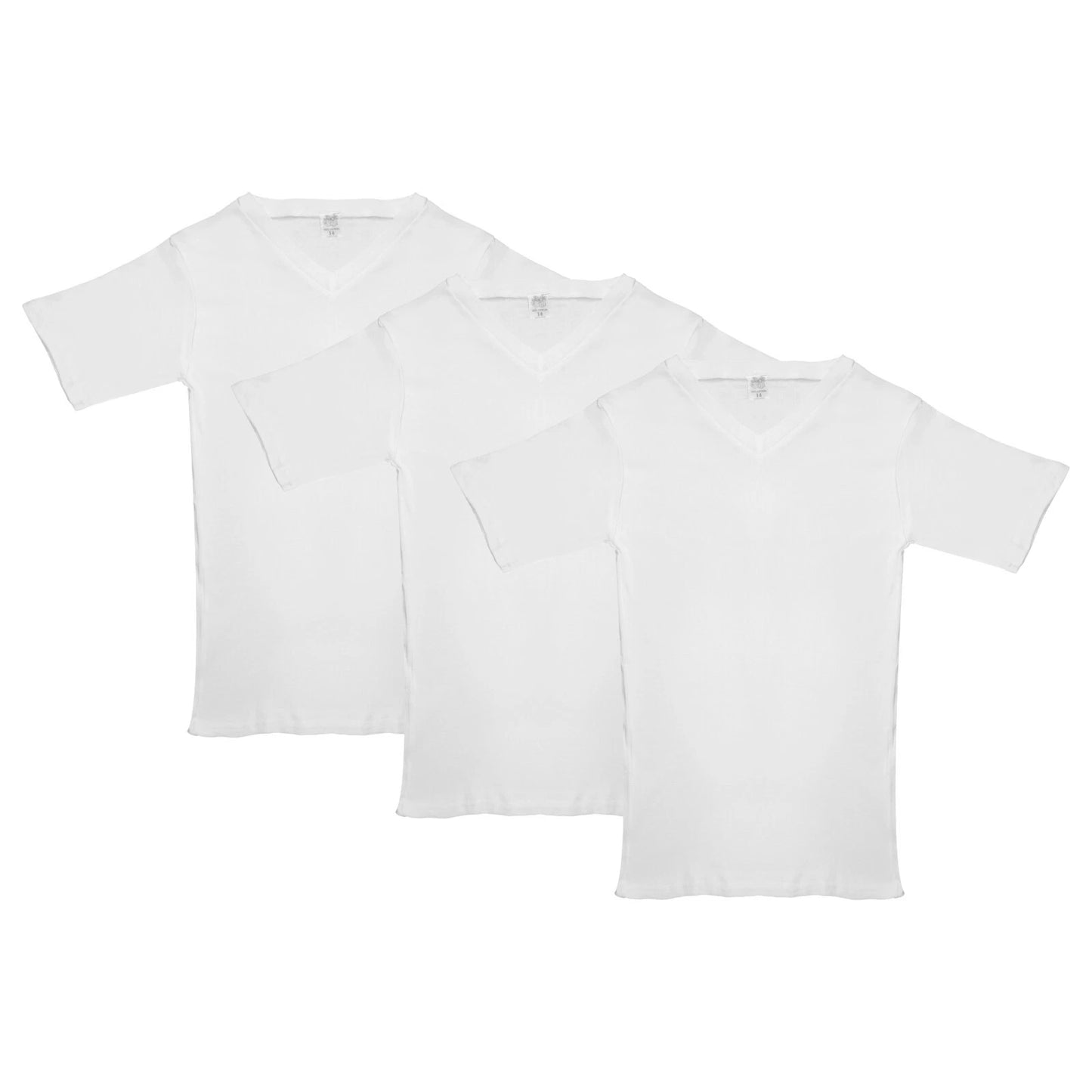 Jack and Jill Boys V-Neck Short Sleeve, High-Quality Cotton Ultra Soft Fabric