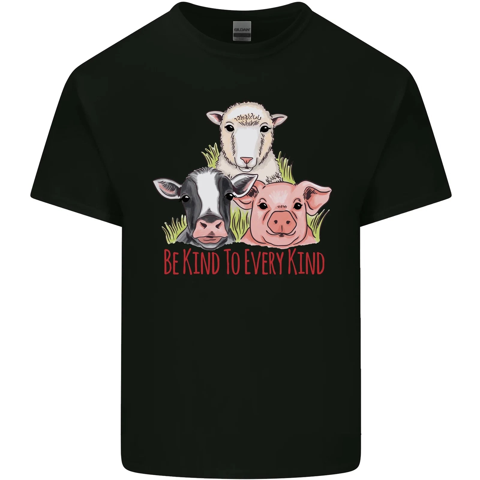 Vegan Kind to Ever Kind Vegetarian Mens Cotton T-Shirt Tee Top