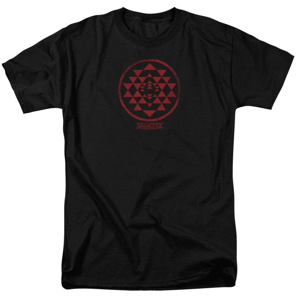 Battlestar Galactica - Red Squadron Patch - Adult Unisex T-Shirt - Black
