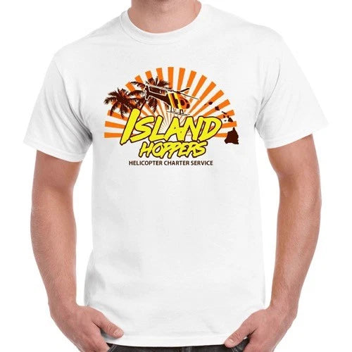 Island Hoppers Magnum PI King TV Classic Hawaii Retro T Shirt 2240