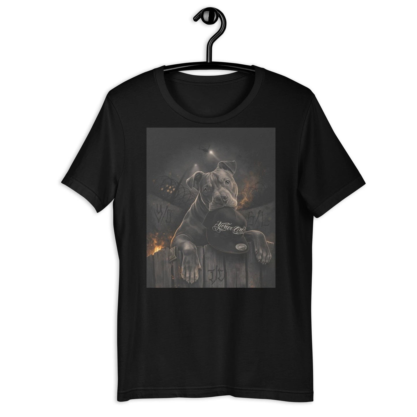 Pitbull Dog Loyalty Street Urban Dark Chicano Style Graphic T-Shirt