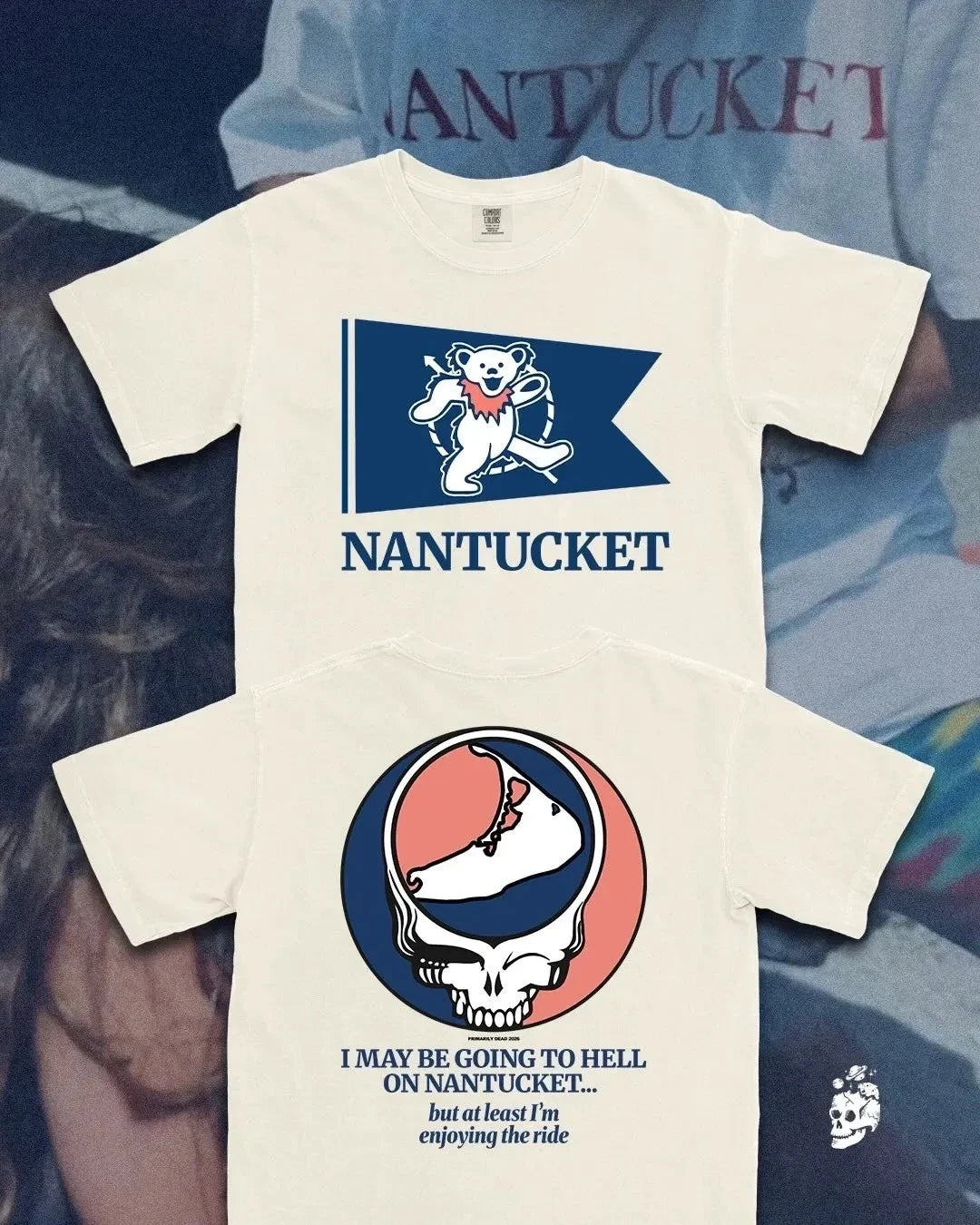 Nantucket Dead Grate*ful Dead Unisex T-Shirt Comfort Colors FullSize