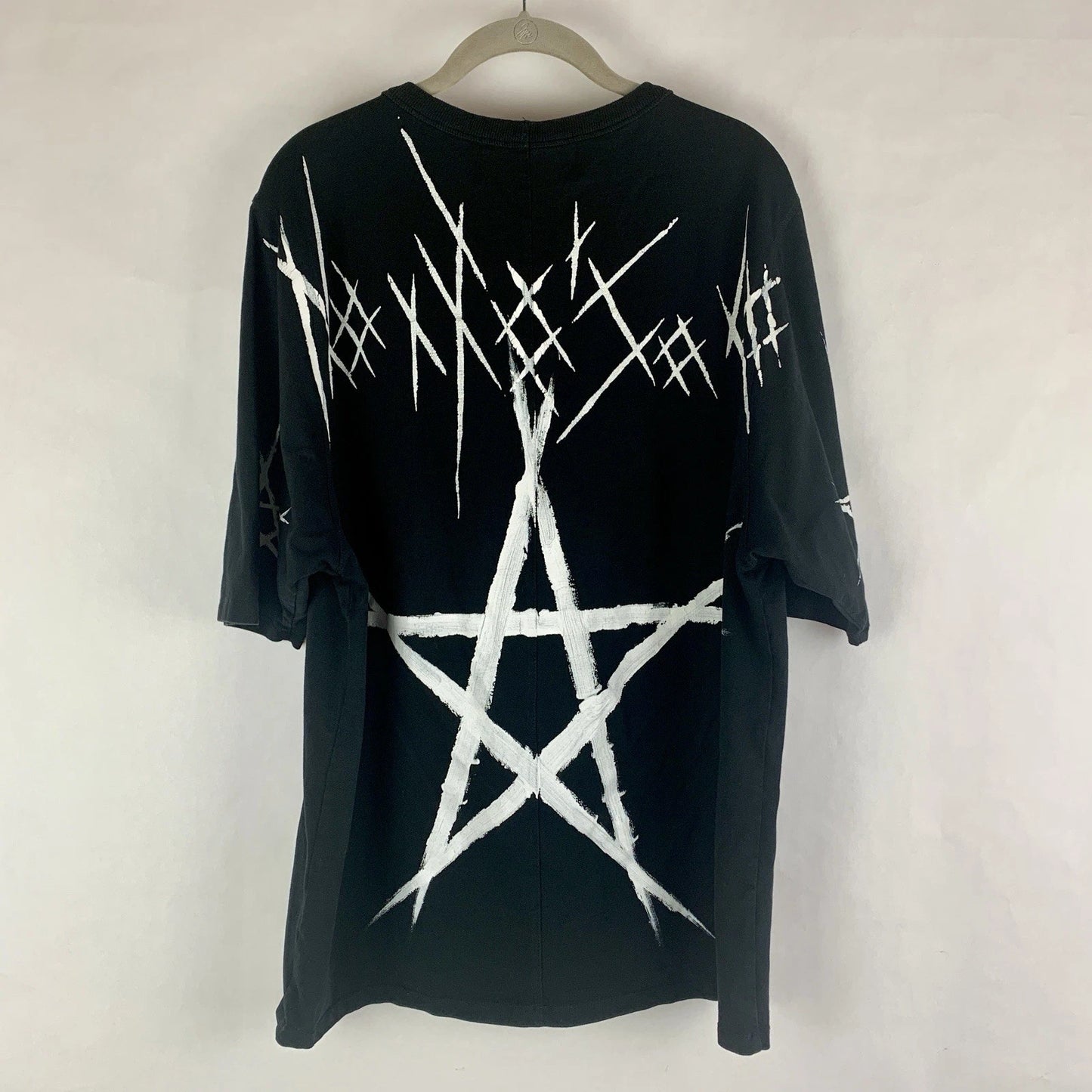 SMFK Tagged Shirt Tee Tshirt Black Streetwear Graffiti Designer Men’s Medium