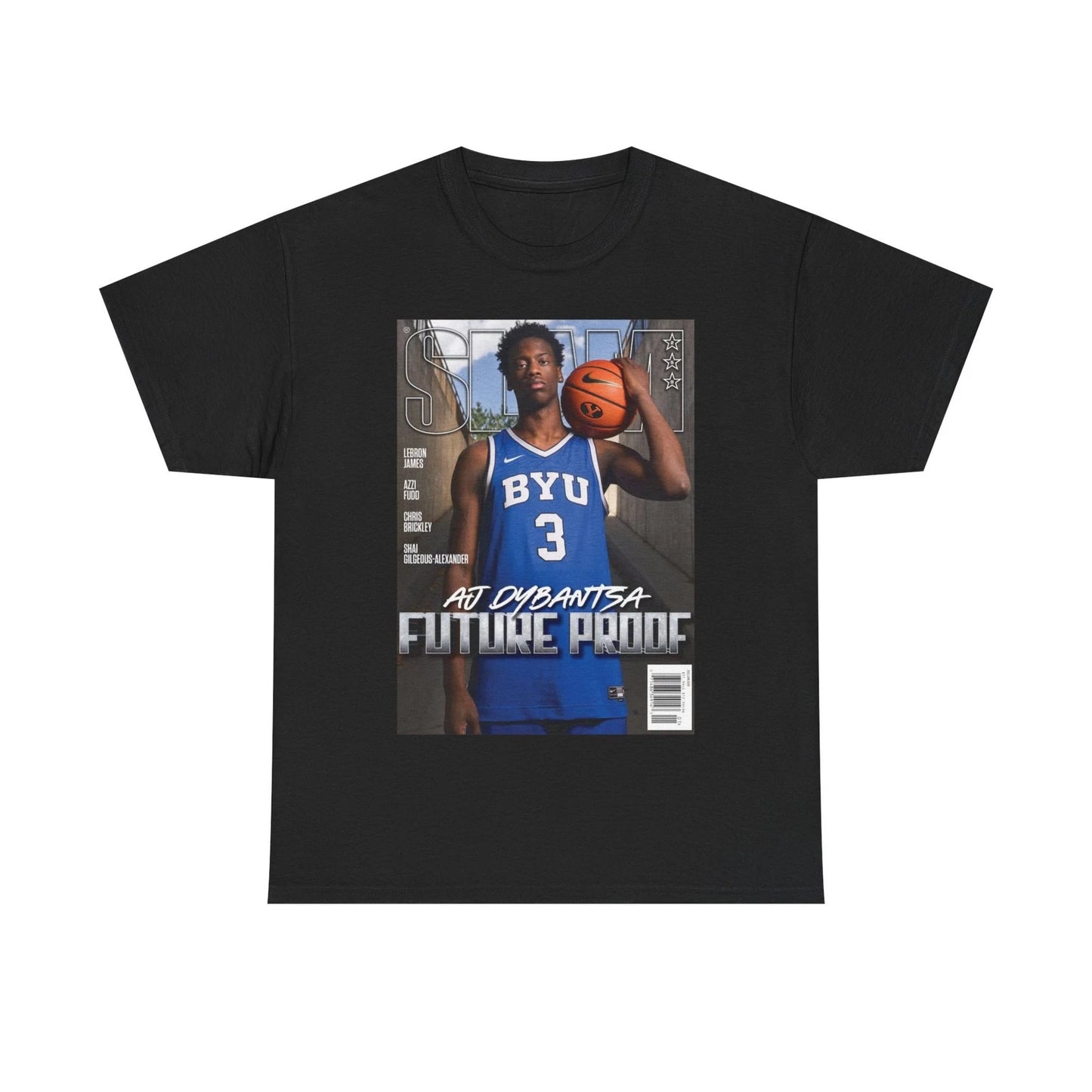 AJ Dybantsa BYU Cougars NCAA Slam Cover Tee Shirt
