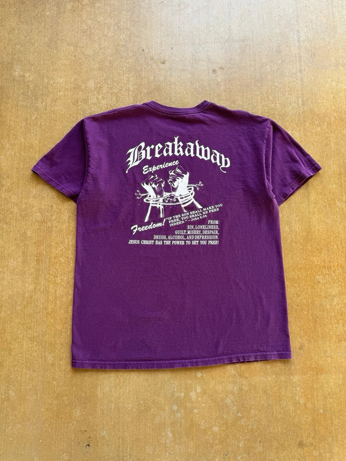 VTG Y2K BreakAway Experience Victory World Out Reach Church Jesus God T-Shirt L