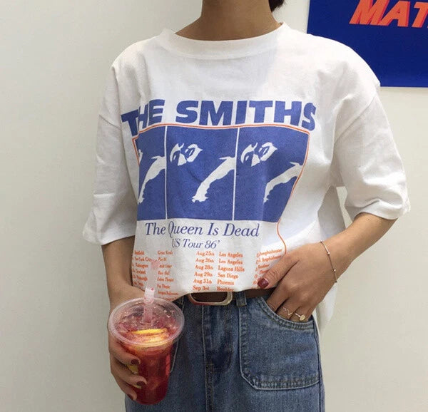 The Smiths Us Tour 86 T Shirt %100 Cotton