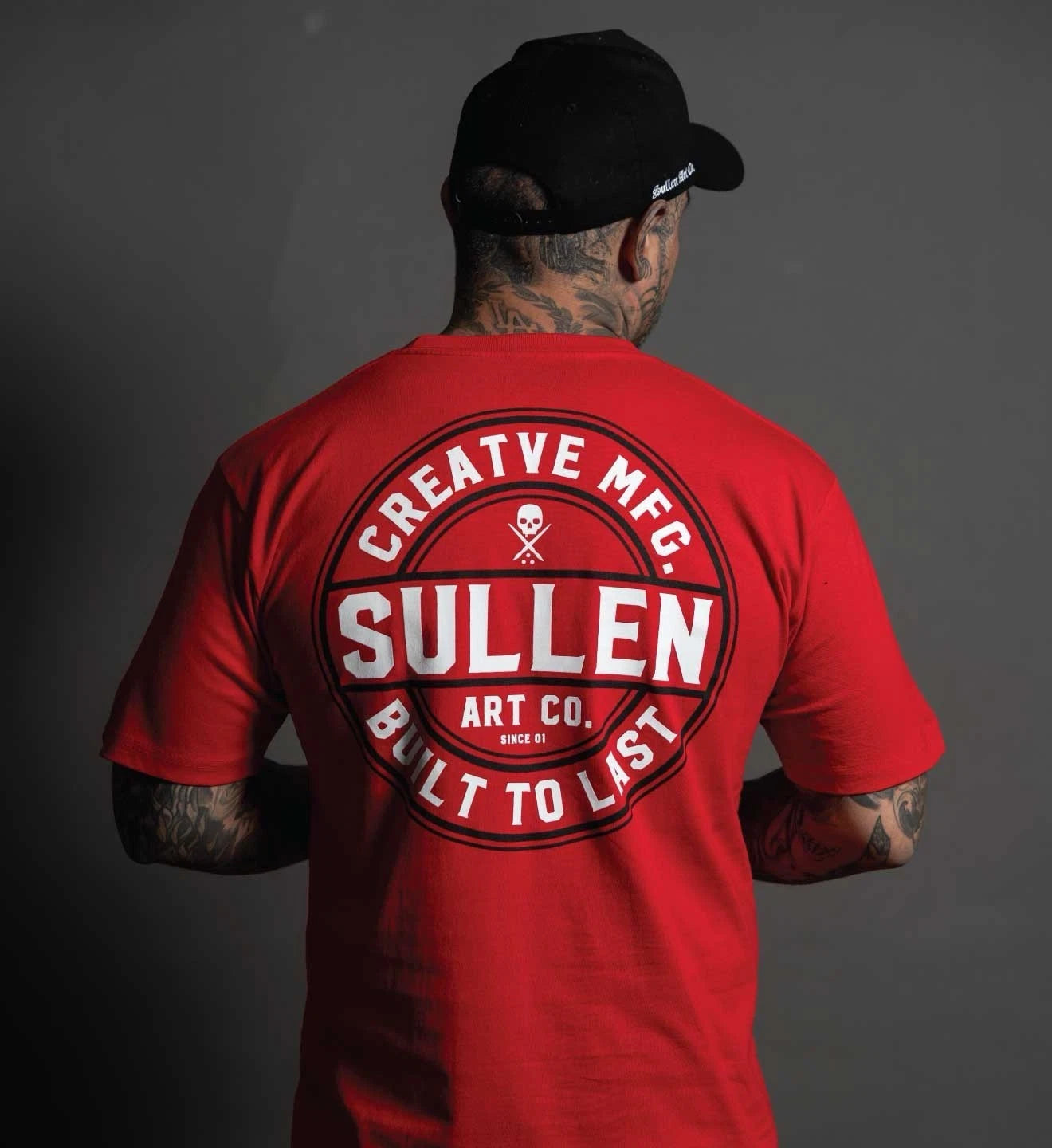 SULLEN CLOTHING CREATIVE CORP LOGO RED STANDARD T-SHIRT (M)