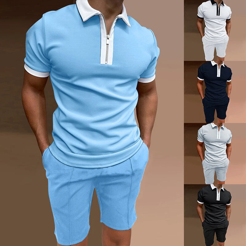 2 Piece/set Men's 3D Printing Suit Tee Shirt Shorts Casual Short Sleeve Fashion
