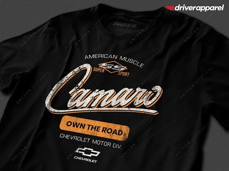Driver Apparel Chevy Camaro SS Shirts & Hoodies Vintage 1967 1969 5th 6th Gen 68