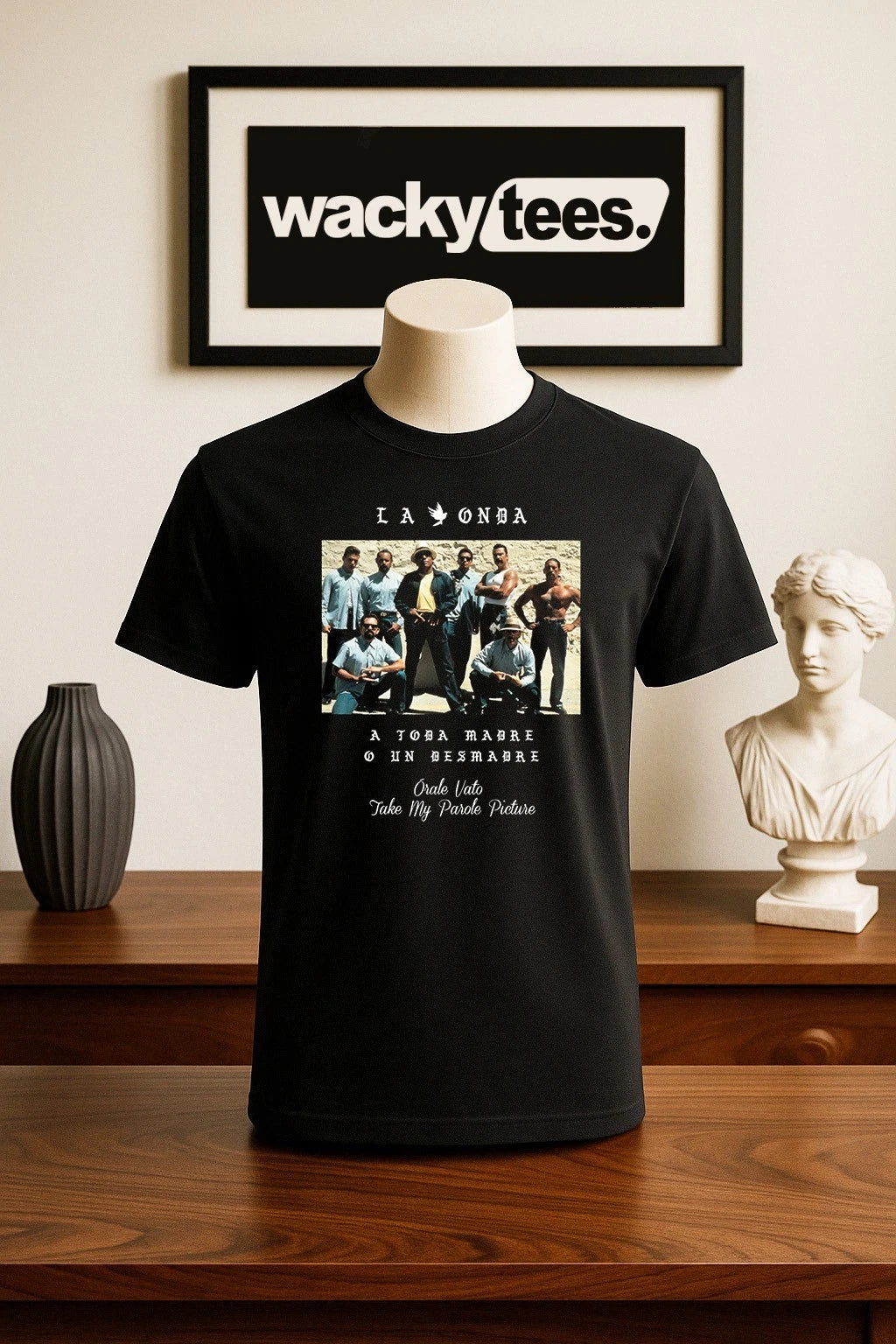 Vatos Locos Blood In Blood Out La Onda Parole Picture Popeye Style Graphic Shirt