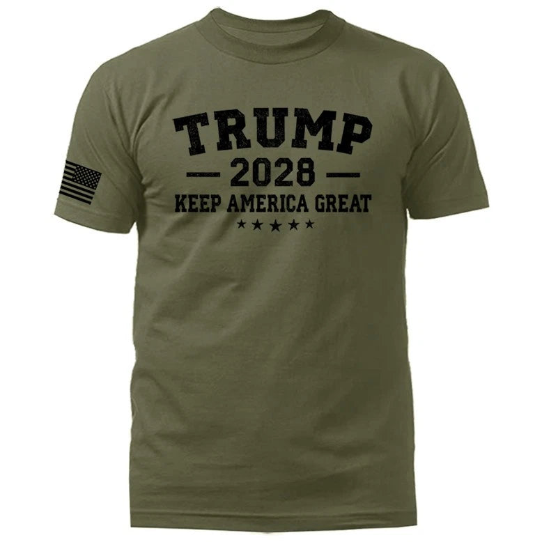 Donald Trump 2028 Keep America Great Again Political T-shirt
