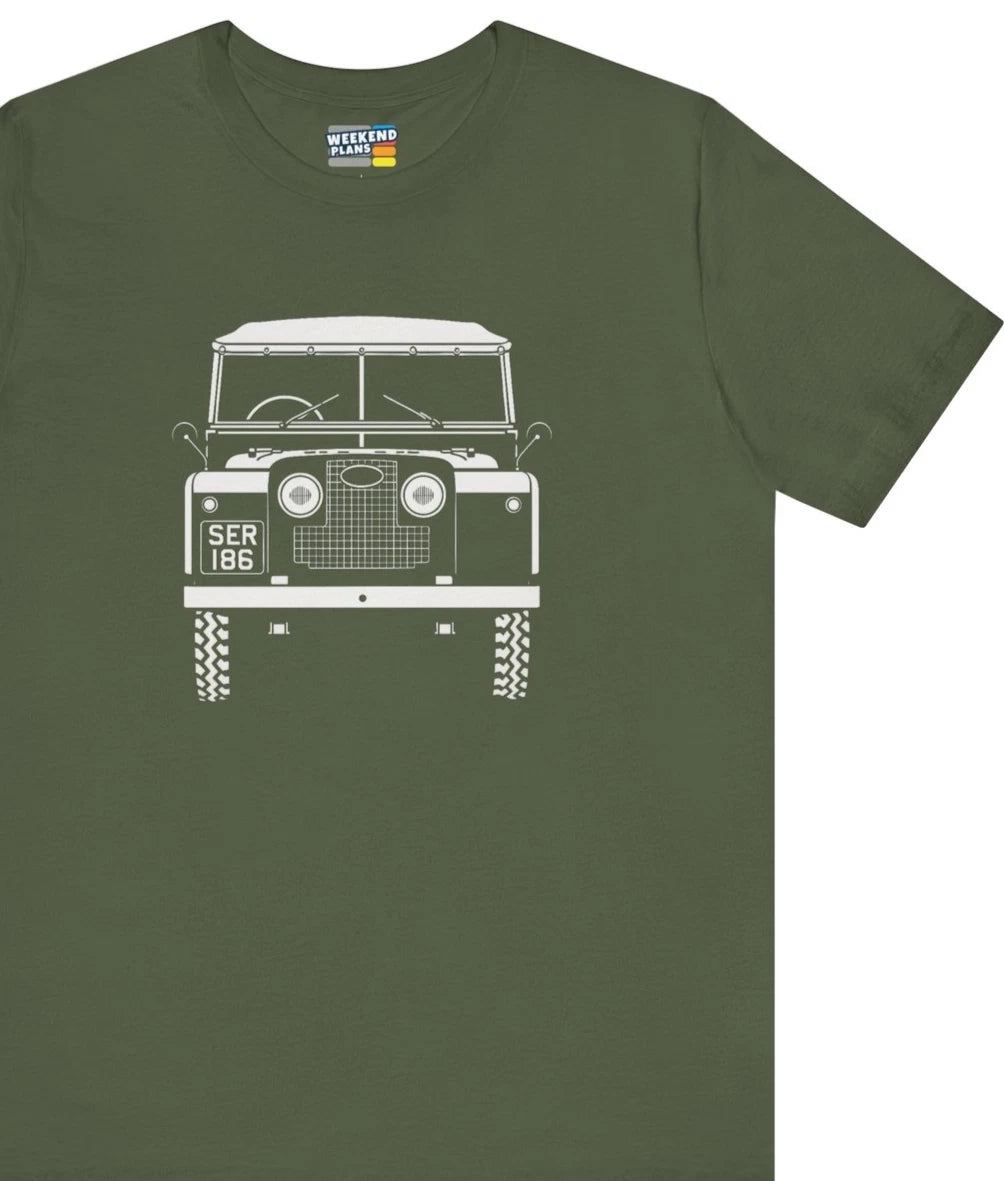 Vintage Land Rover Series I Front Silhouette Shirt : 1948 - 1958 Retro Adventure