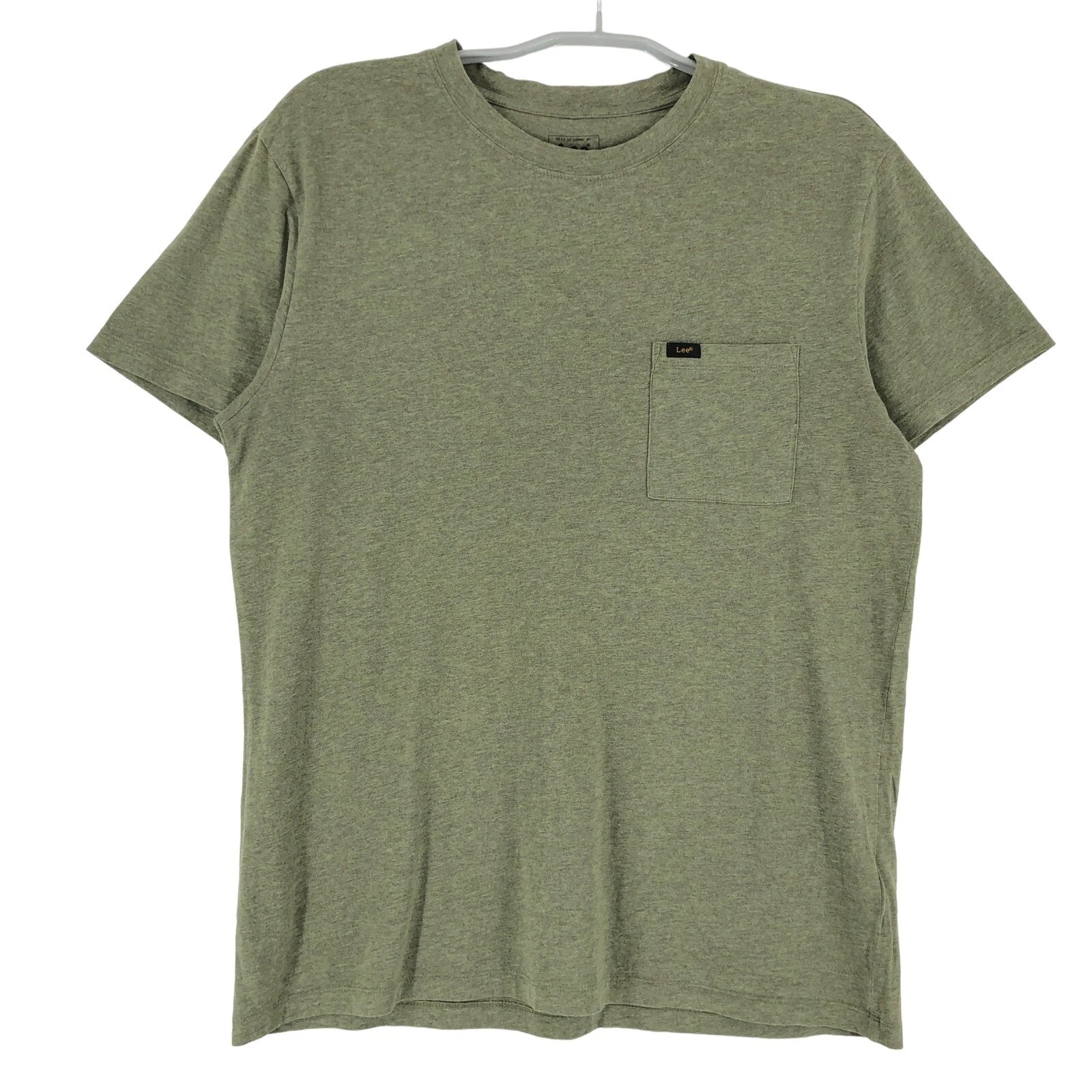 LEE T-Shirt Round Neck Slim Green Men Size M