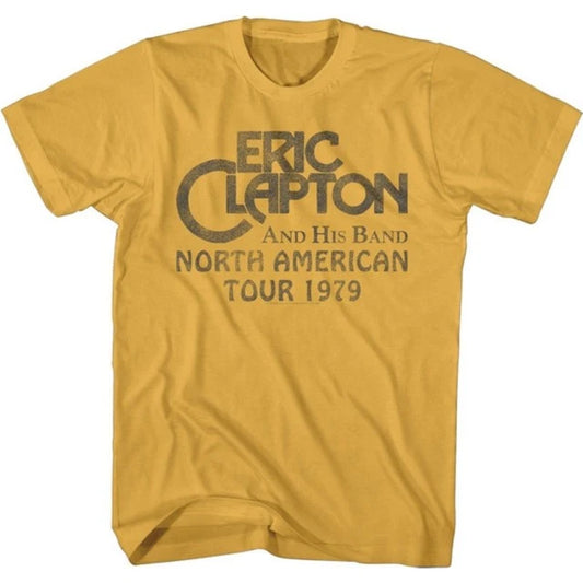 Eric Clapton and His Band North American Tour 1979 Men's Unisex Concert T-shirt