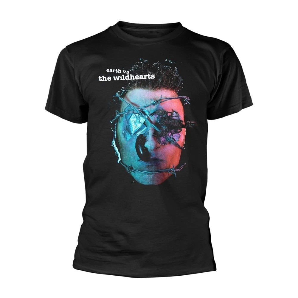 WILDHEARTS, THE - EARTH VS THE WILDHEARTS BLACK T-Shirt, Front & Back Print Medi