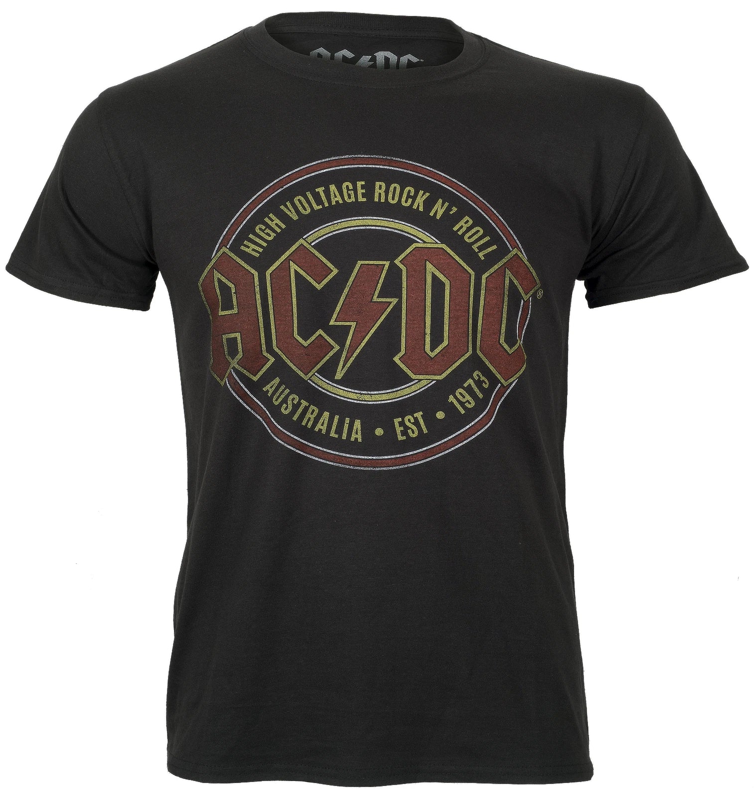 Official AC DC Established 1973 T Shirt Logo Mens New Black S M L XL XXL