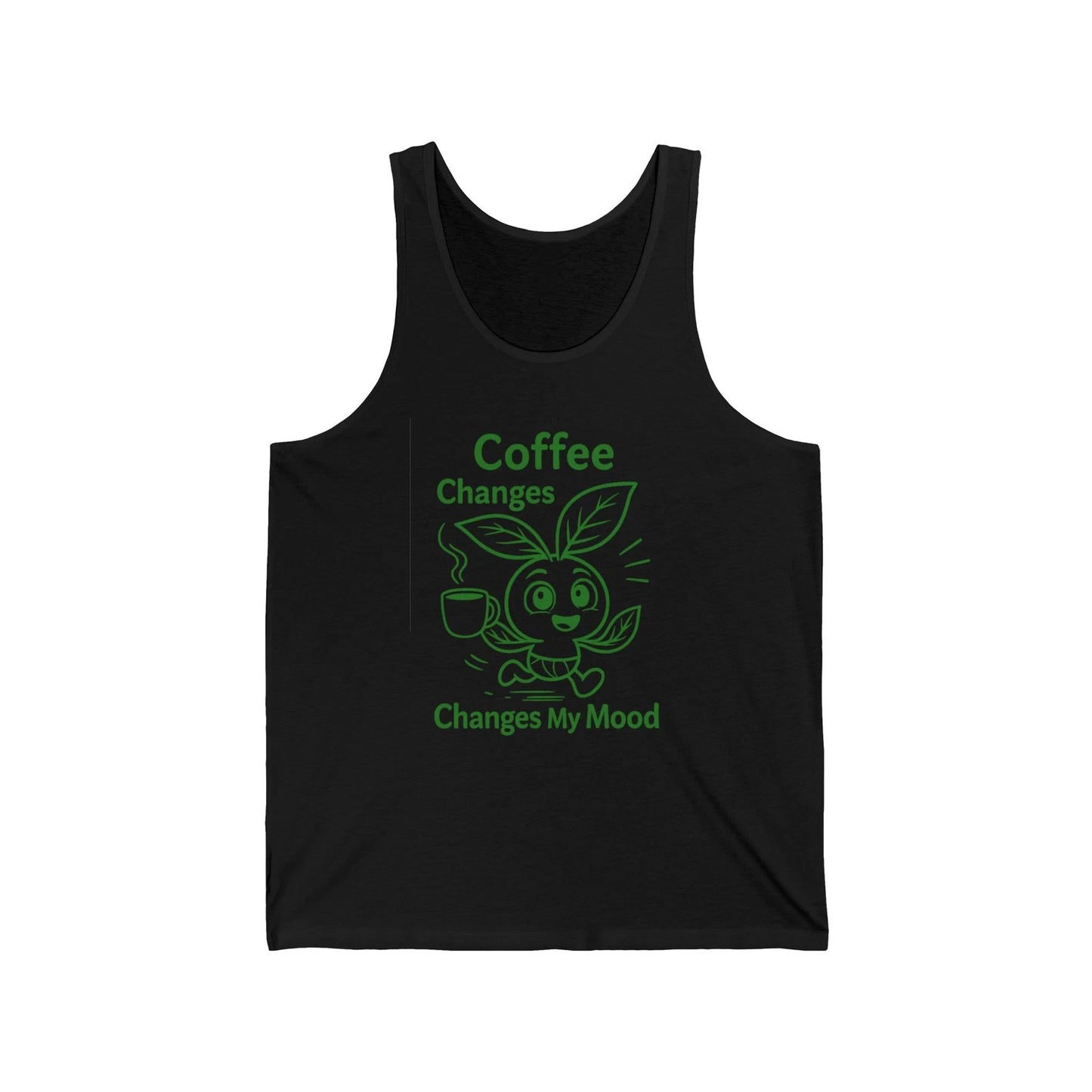 Jersey Tank Top, Funny Gift for Coffee Lovers, Summer Essential, Casual Wear.