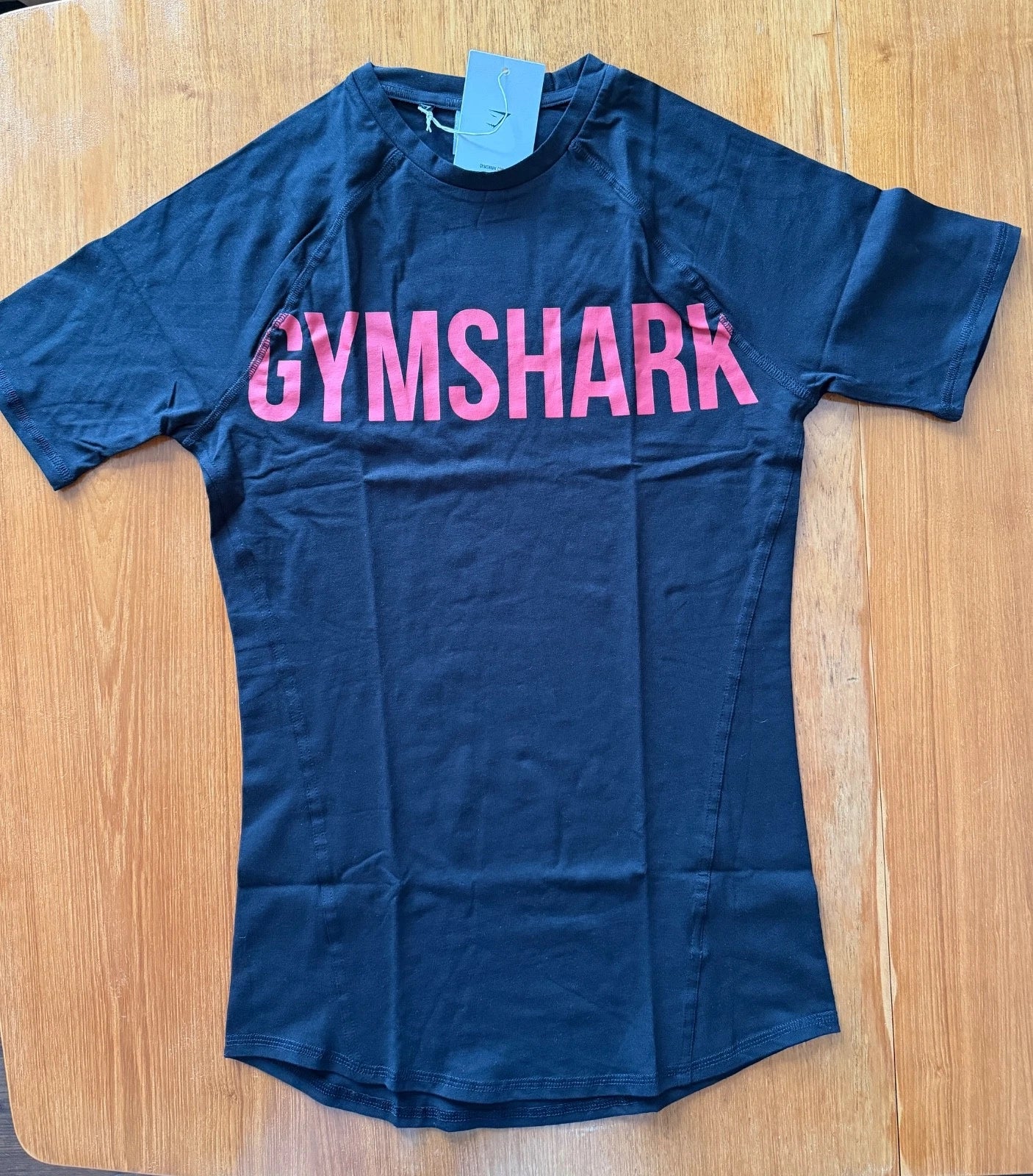 New Gymshark Prime T-Shirt, Muscle Fit, Black, Large