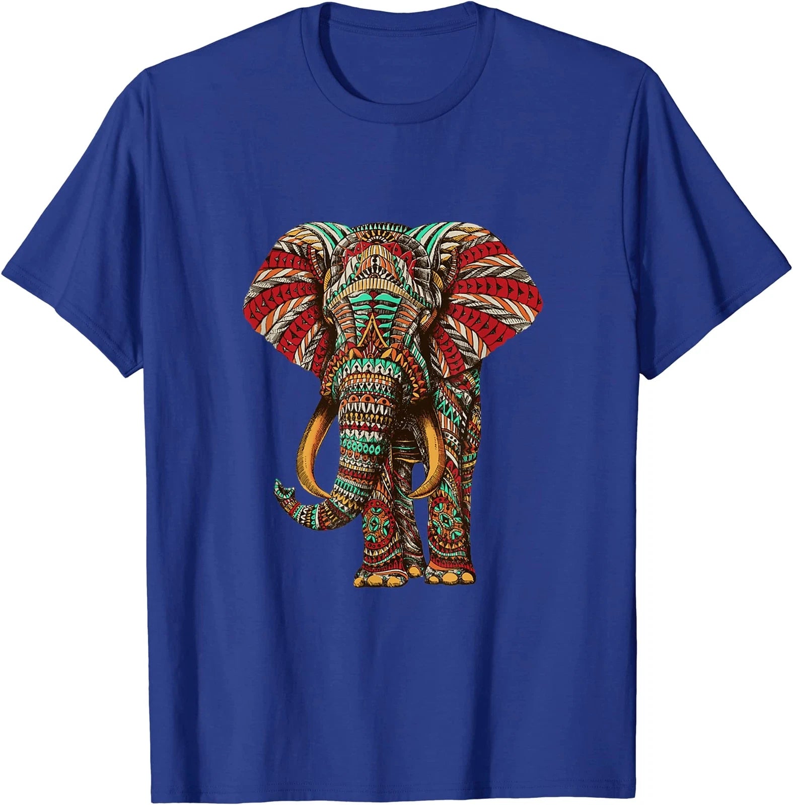 Henna Stylish Artistic Save The Elephants Wildlife T-Shirt