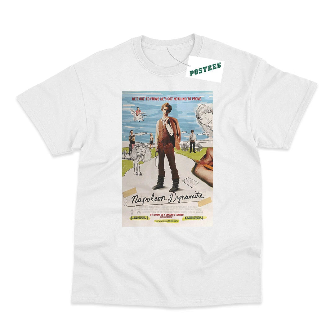 Retro Movie Poster Inspired by Napoleon Dynamite DTG Printed T-Shirt