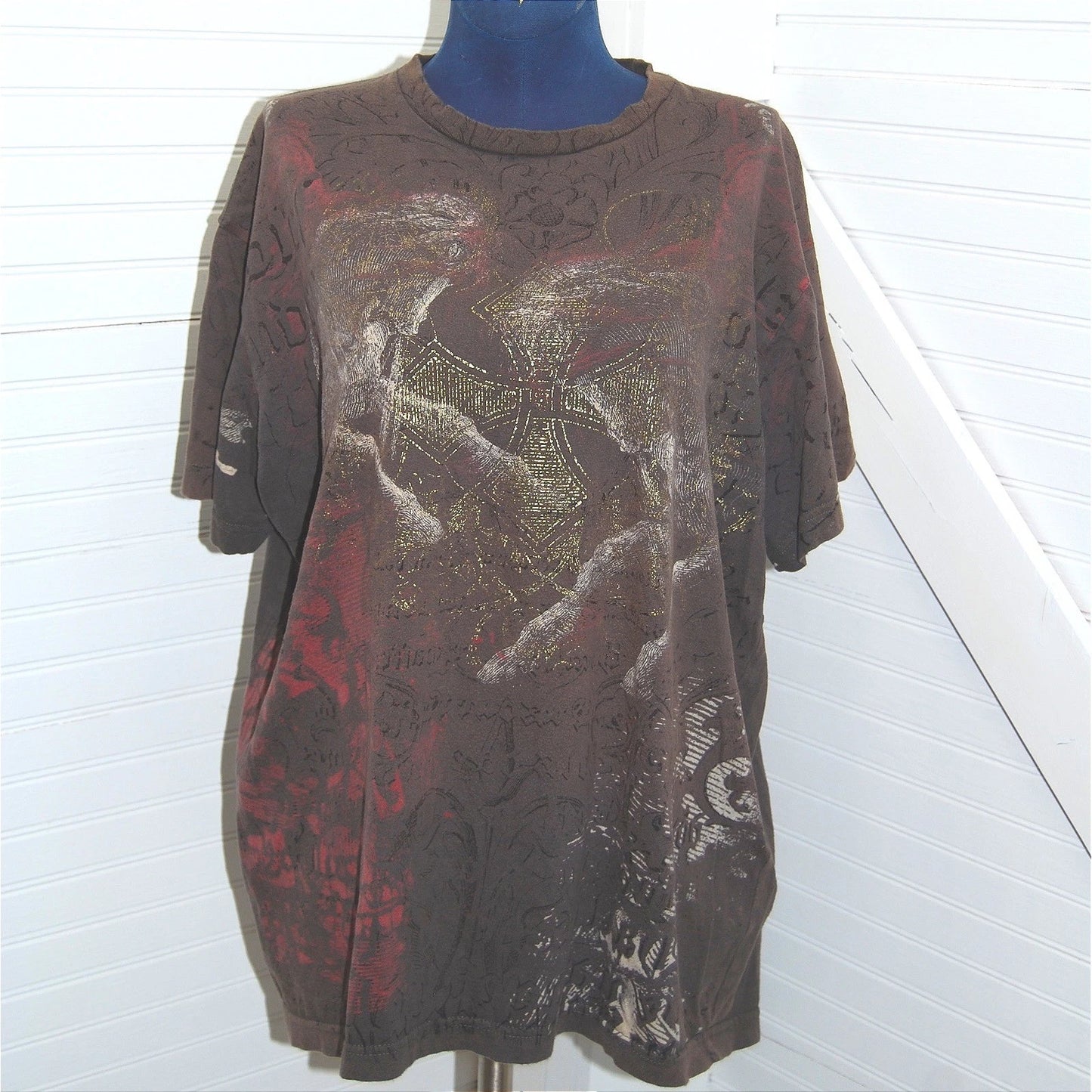 Y2K Grunge Tshirt Large Point X Custom Rags Premium Quality Denim Jesse Pinkman