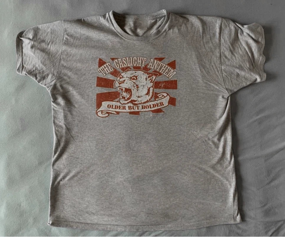 The Gaslight Anthem Older but Bolder Gray Tee Unisex Cotton Shirt