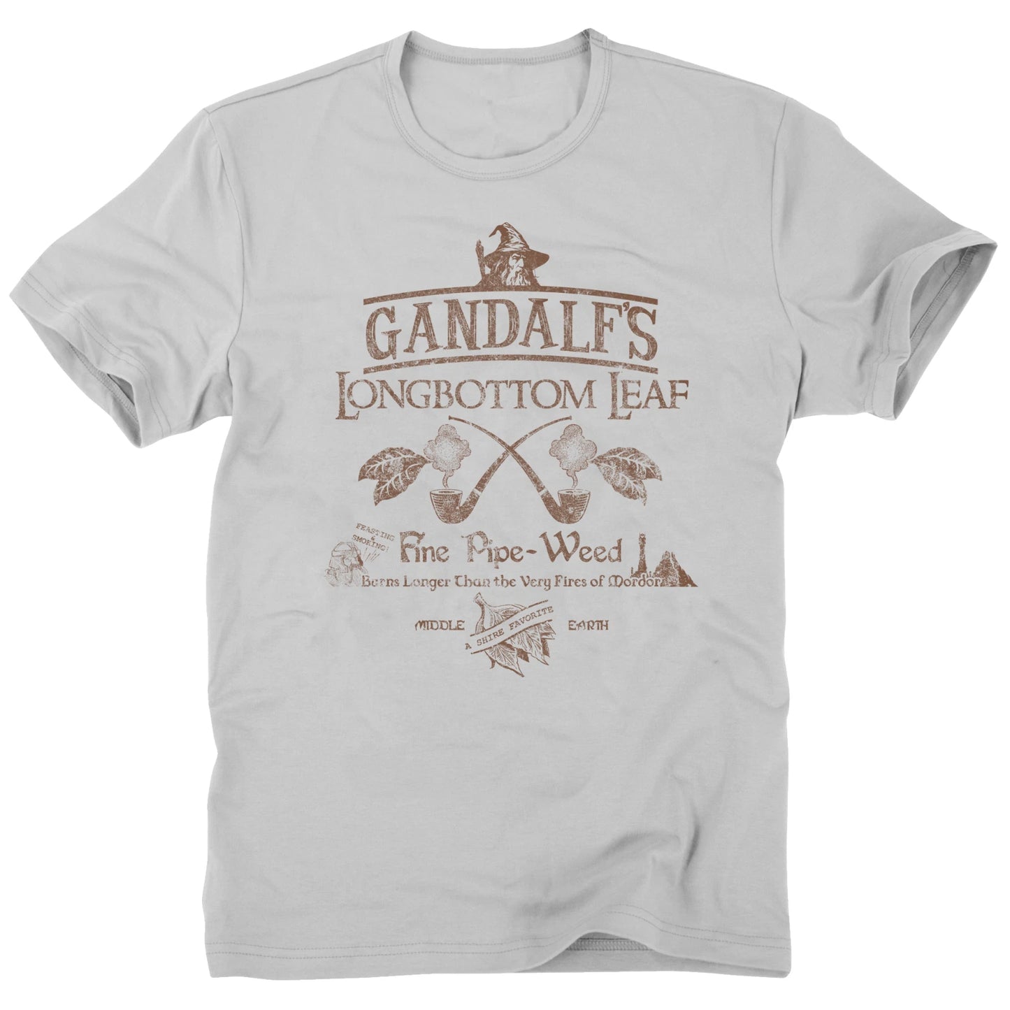 Longbottom Leaf Tobacco Gandalf Pipe Weed LOTR The Hobbit Frodo Baggins T Shirt
