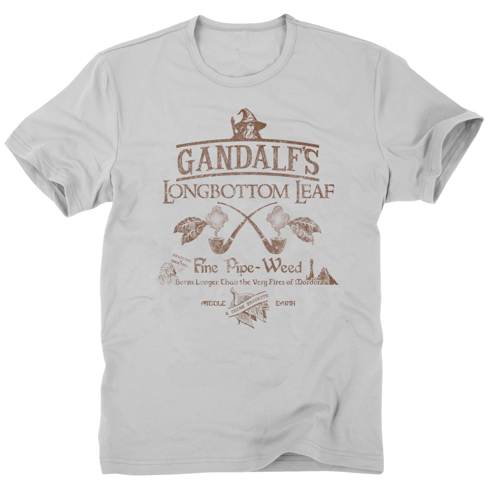Longbottom Leaf Tobacco Gandalf Pipe Weed LOTR The Hobbit Frodo Baggins T Shirt